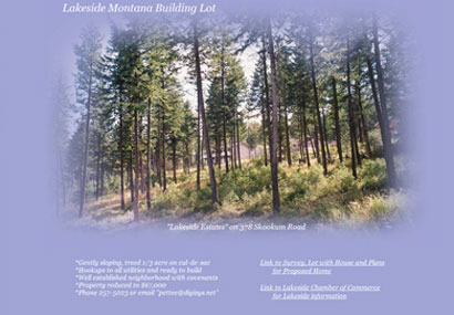 Lakeside Montana Building Lot Lakeside Montana Building Lot